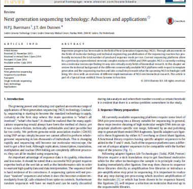 Next-generation sequencing technology: advances and applications
